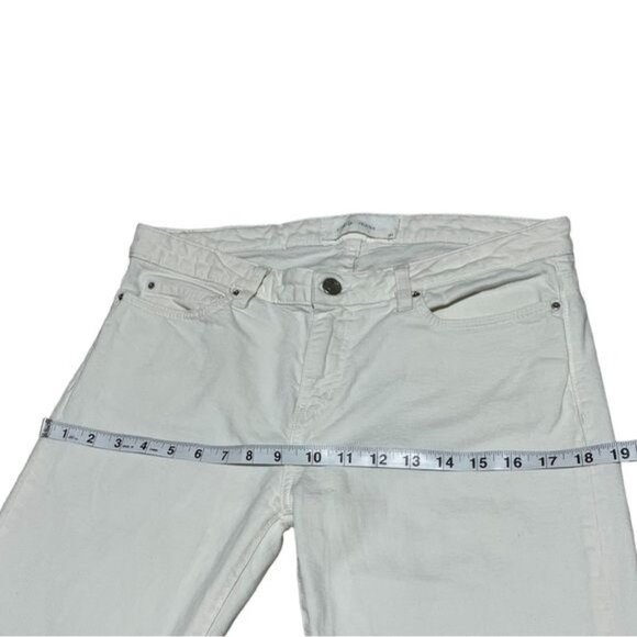 IRO White Fringe Mid Rise Straight Leg Jeans Size 31 – Stretch Cotton Blend, Exc - Picture 2 of 10